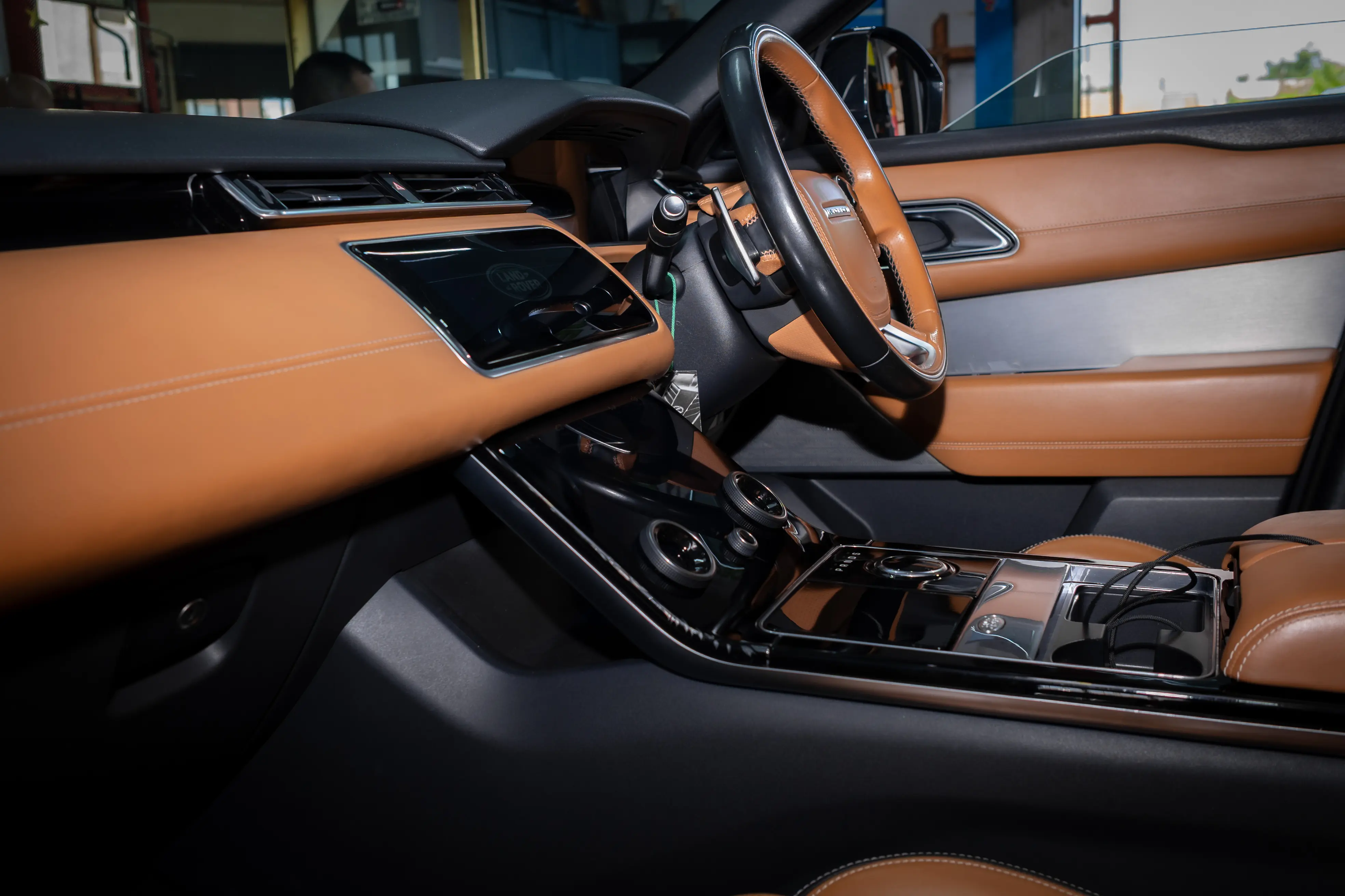 Range Rover interior detail during service inspection